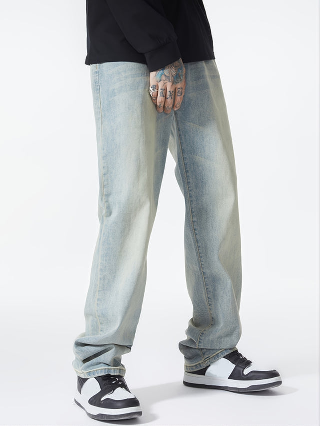 Straight Washed Jeans