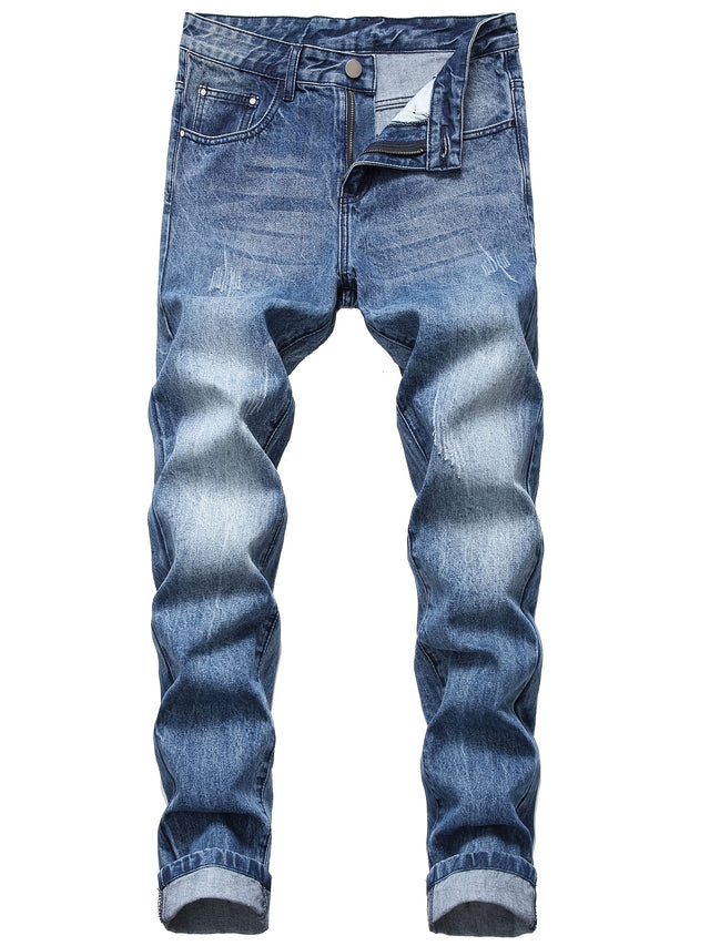Straight Slim Fit Denim Jeans