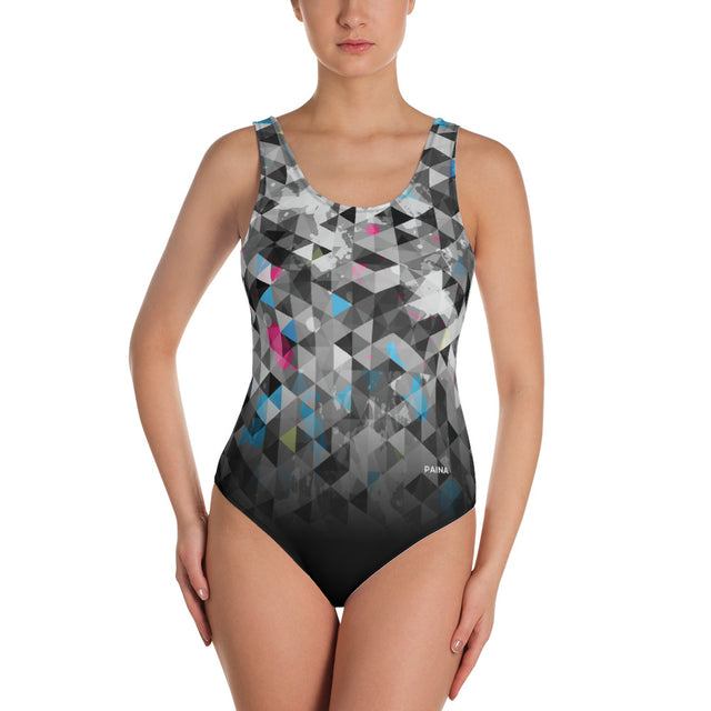 Grunge One-Piece Swimsuit