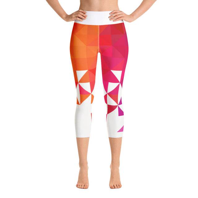 Triangolo Arancione Yoga Capri Legging