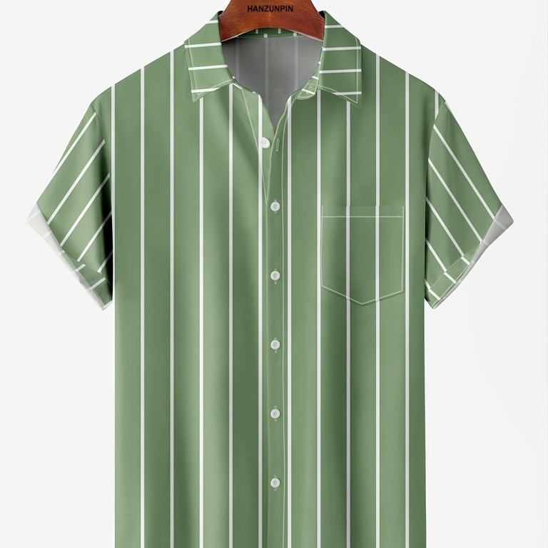 Olive Striped Shirt
