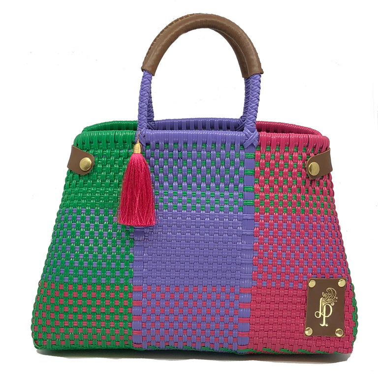 Quadratto Multicolore Cesto Bag