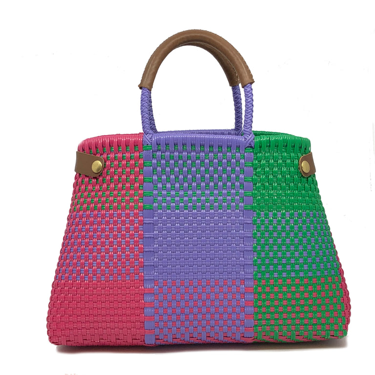 Quadratto Multicolore Cesto Bag