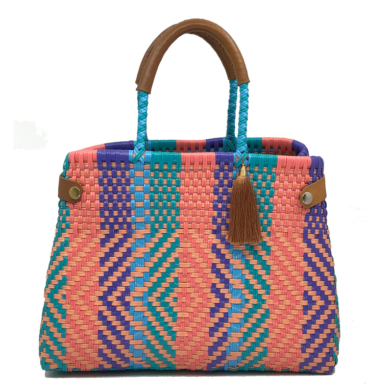 Rosa-Multicolore Cesto Bag