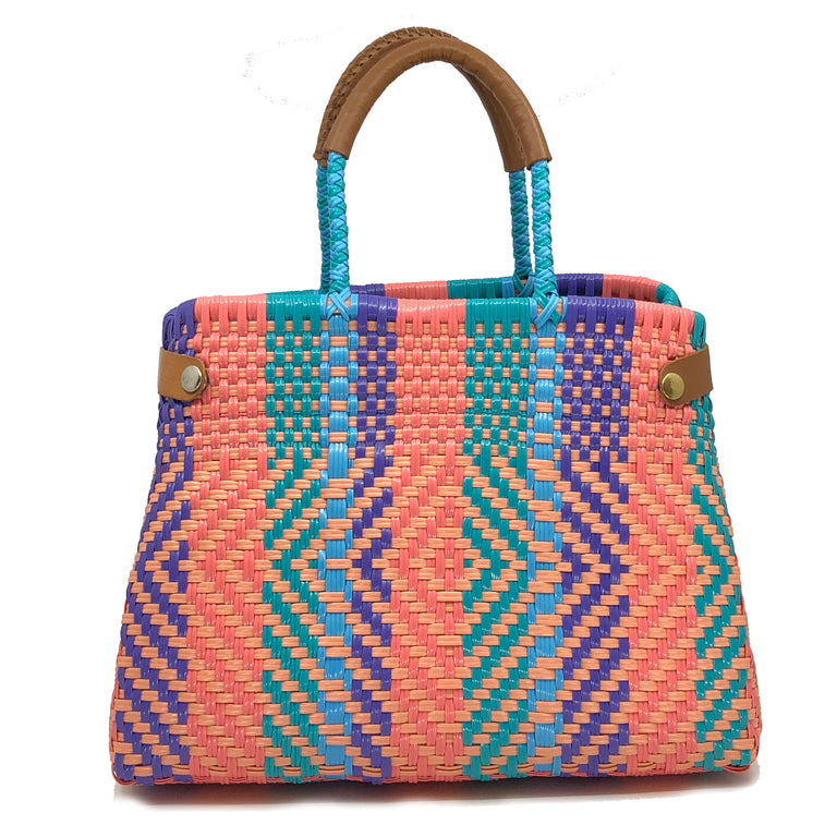 Rosa-Multicolore Cesto Bag