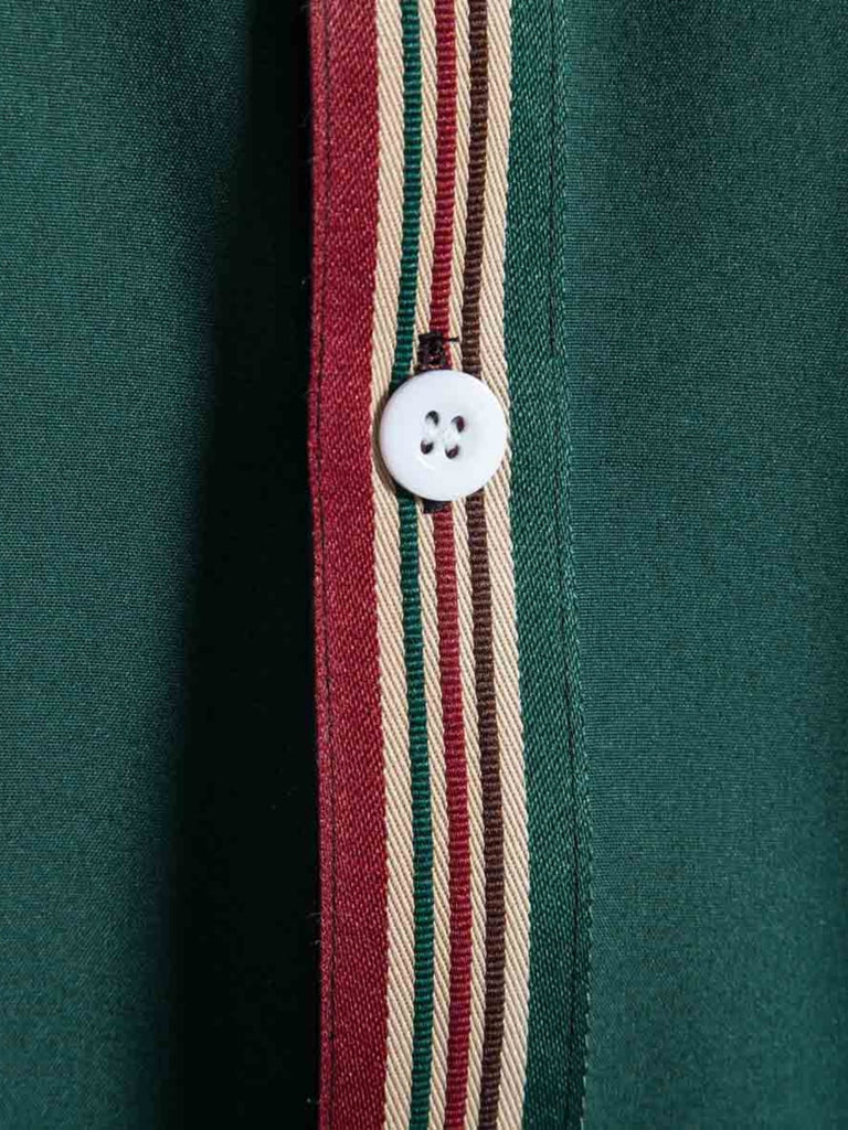 Colorblock Striped Button Down Shirt
