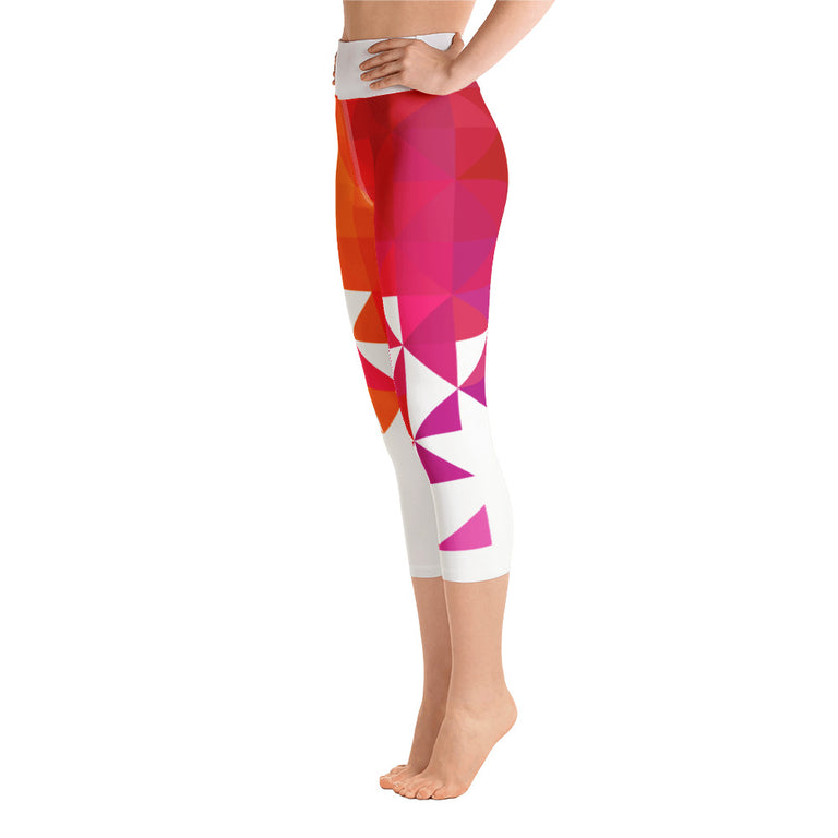 Triangolo Arancione Yoga Capri Legging