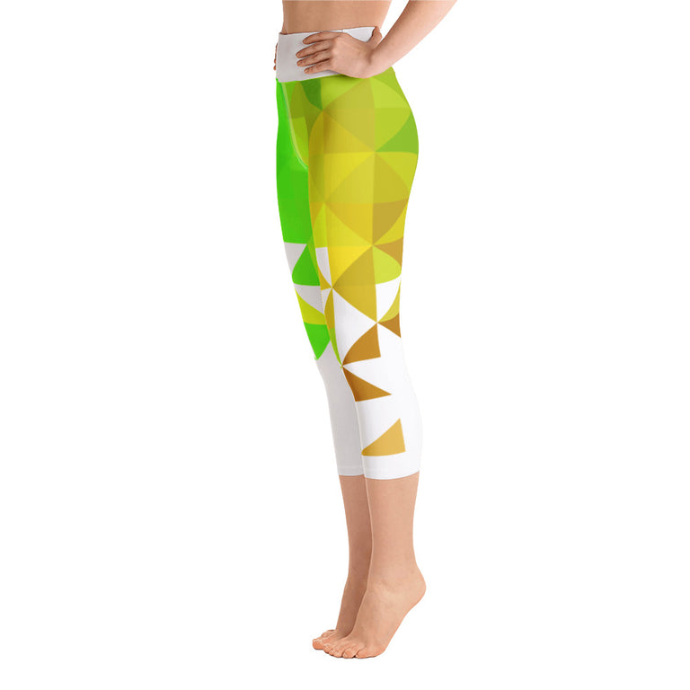 Triangolo Verde Yoga Capri Leggings