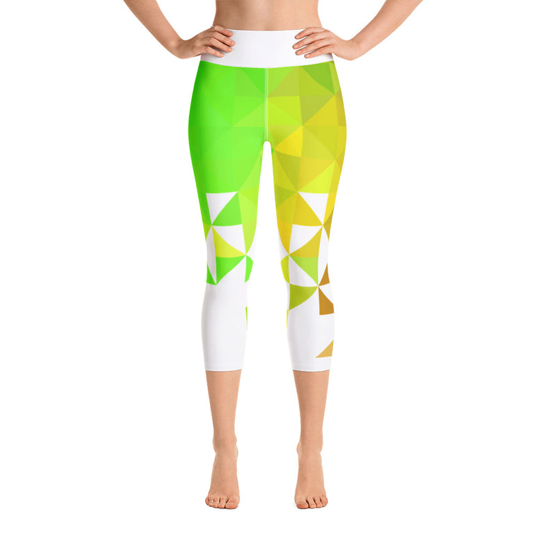 Triangolo Verde Yoga Capri Leggings