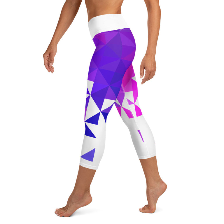 Triangolo Porpora Yoga Capri Leggings